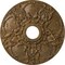 Ekena Millwork Norwich Ceiling Medallion (Fits Canopies up to 4 1/2"), 18"OD x 3 1/2"ID x 1 3/8"P, Rubbed Bronze CM18NORZS - alternate 1